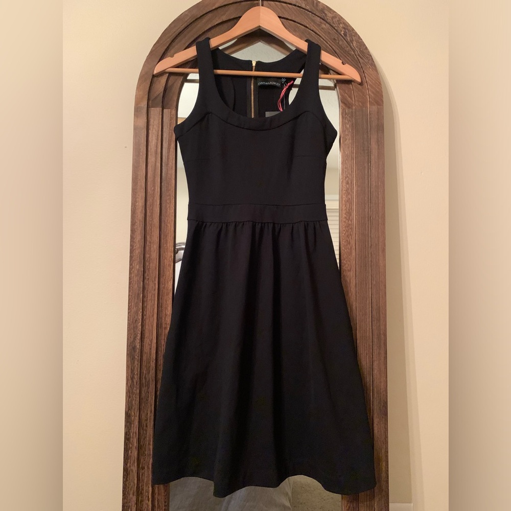 NWT Cynthia Rowley “Little Black Dress” A-Line Summer With Pockets Size XS